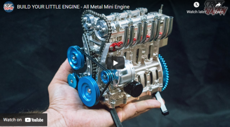 BUILD YOUR LITTLE ENGINE – All Metal Mini Engine