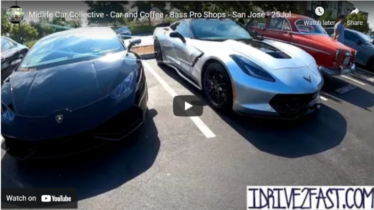 Midlife Car Collective – Car and Coffee – Bass Pro Shops – San Jose – 25Jul2021 – VIDEO