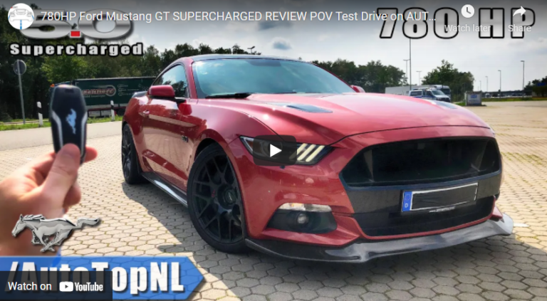 780HP Ford Mustang GT SUPERCHARGED REVIEW POV Test Drive on AUTOBAHN (NO SPEED LIMIT) by AutoTopNL