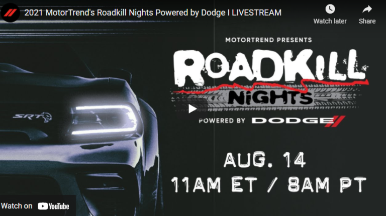 2021 MotorTrend’s Roadkill Nights Powered by Dodge I LIVESTREAM – 9 HOURS