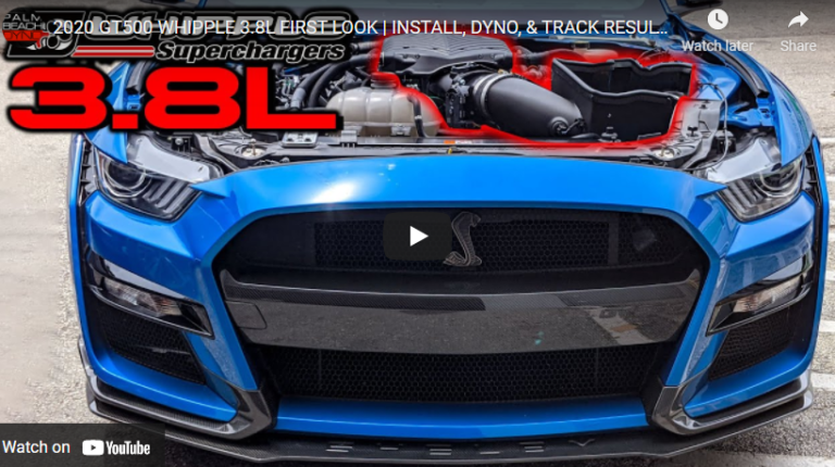2020 GT500 WHIPPLE 3.8L FIRST LOOK | INSTALL, DYNO, & TRACK RESULTS
