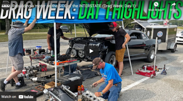 Rebuilding a motor on the SIDE of the INTERSTATE (Drag Week: Day 1)
