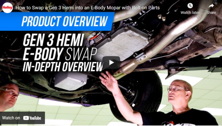 How to Swap a Gen 3 Hemi into an E-Body Mopar with Bolt-on Parts