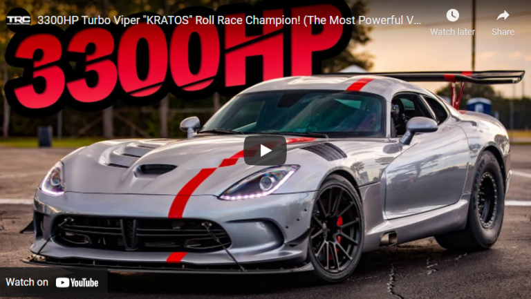 3300HP Turbo Viper “KRATOS” Roll Race Champion! (The Most Powerful Viper Ever?!)