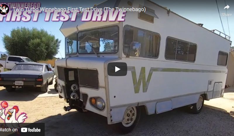 Twin Turbo Winnebago First Test Drive (The Twinnebago)