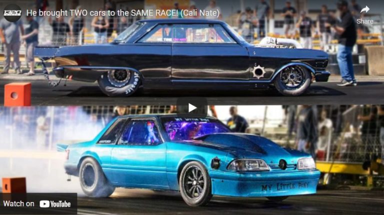 He brought TWO cars to the SAME RACE! (Cali Nate) – 1320 Video