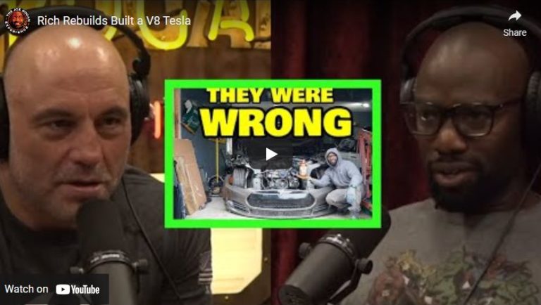 Rich Rebuilds Built a V8 Tesla – Joe Rogan Experience Podcast