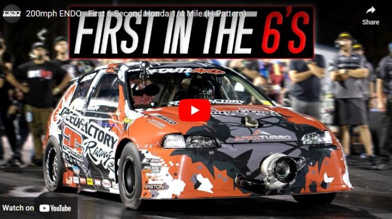 200mph ENDO – First 6-Second Honda 1/4 Mile (H-Pattern)