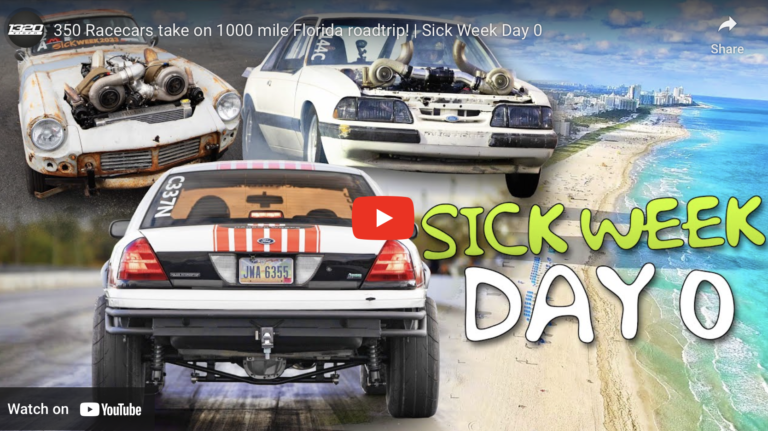 350 Racecars take on 1000 mile Florida roadtrip! | Sick Week Day 0