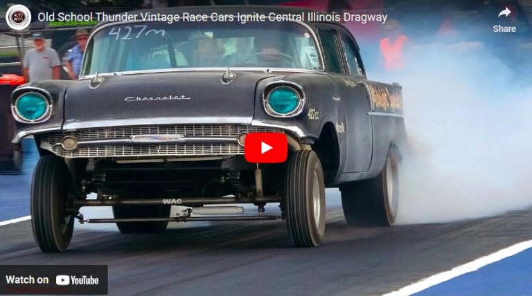 Old School Thunder Vintage Race Cars Ignite Central Illinois Dragway