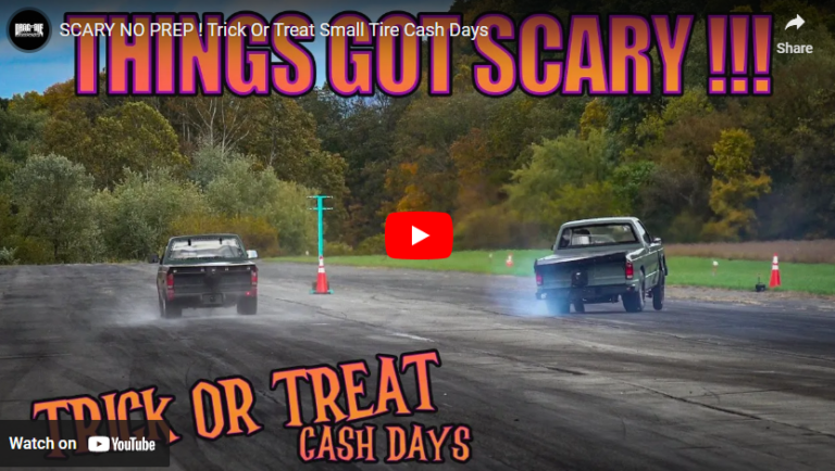 SCARY NO PREP ! Trick Or Treat Small Tire Cash Days