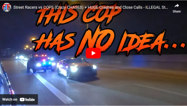 Street Racers vs COPS (Crazy CHASES) + HUGE Crashes and Close Calls – ILLEGAL Street Racers #34