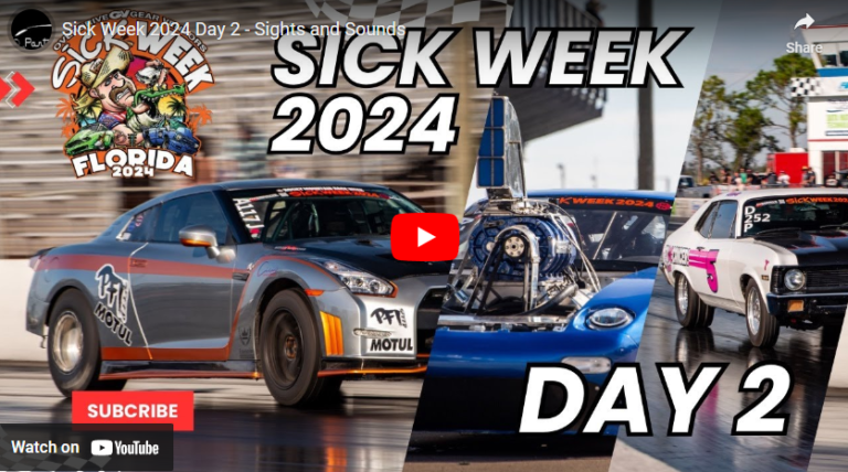 Sick Week 2024 Day 2 – Sights and Sounds