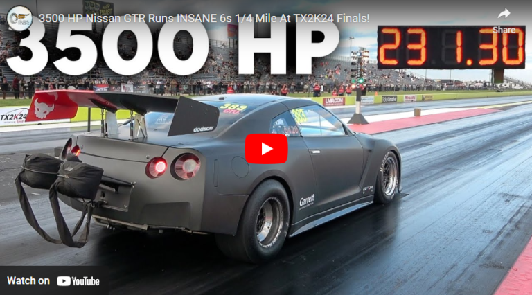 3500 HP Nissan GTR Runs INSANE 6s 1/4 Mile At TX2K24 Finals!