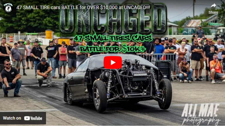 47 SMALL TIRE cars BATTLE for OVER $10,000 at UNCAGED!!!