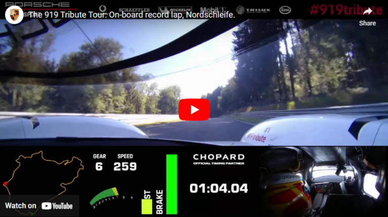 The 919 Tribute Tour: On-board record lap, Nordschleife.