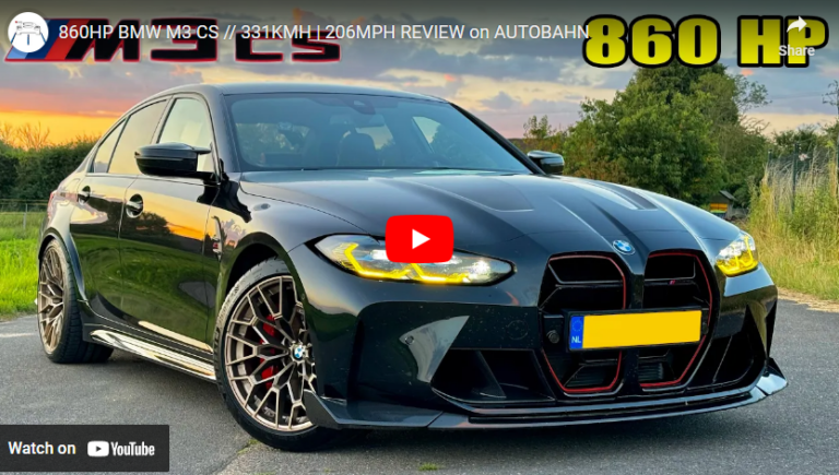 860HP BMW M3 CS // 331KMH | 206MPH REVIEW on AUTOBAHN