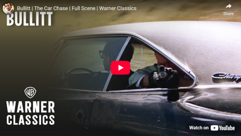 Bullitt – The Greatest Car Chase Scene Ever Filmed – 1968