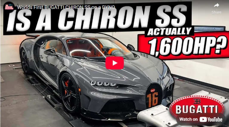 Worlds First BUGATTI CHIRON SS on a DYNO