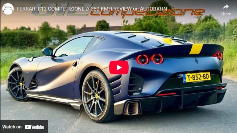 FERRARI 812 COMPETIZIONE // 350 KMH REVIEW on AUTOBAHN