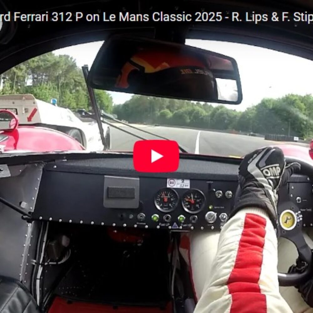 Amazing Onboard Ferrari 312 P on Le Mans Classic 2025 – R. Lips & F. Stippler !