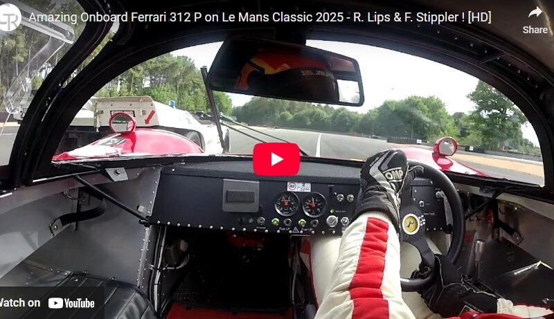 Amazing Onboard Ferrari 312 P on Le Mans Classic 2025 – R. Lips & F. Stippler !