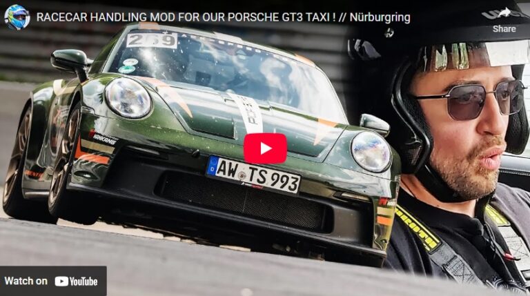 RACECAR HANDLING MOD FOR OUR PORSCHE GT3 TAXI ! // Nürburgring