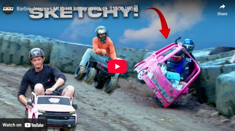 Barbie Jeeps vs MUD HILL (Big Wrecks + $1500 Prize)