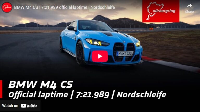 BMW M4 CS | 7:21.989 official laptime | Nordschleife