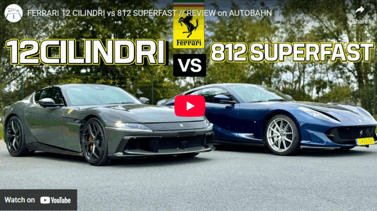 FERRARI 12 CILINDRI vs 812 SUPERFAST // REVIEW on AUTOBAHN