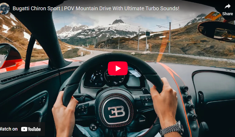 Bugatti Chiron Sport | POV Mountain Drive With Ultimate Turbo Sounds!