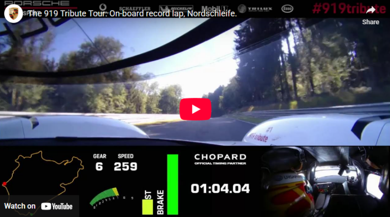 The 919 Tribute Tour: On-board record lap, Nordschleife