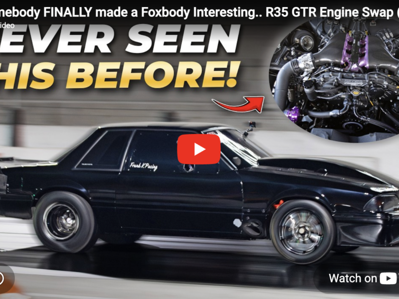 Somebody FINALLY made a Foxbody Interesting.. R35 GTR Engine Swap (2500hp | 6 sec. Quarter Mile)